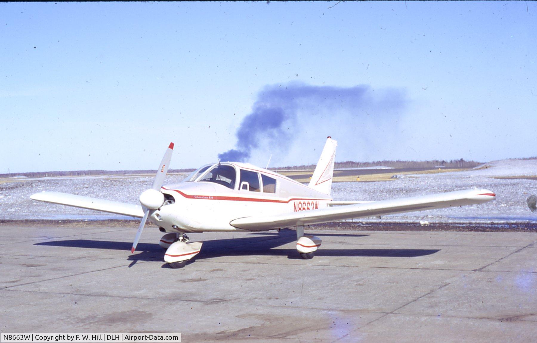 N8663W, 1963 Piper PA-28-235 C/N 28-10188, Used for fuel quality inspections circa 1966 Minnesota