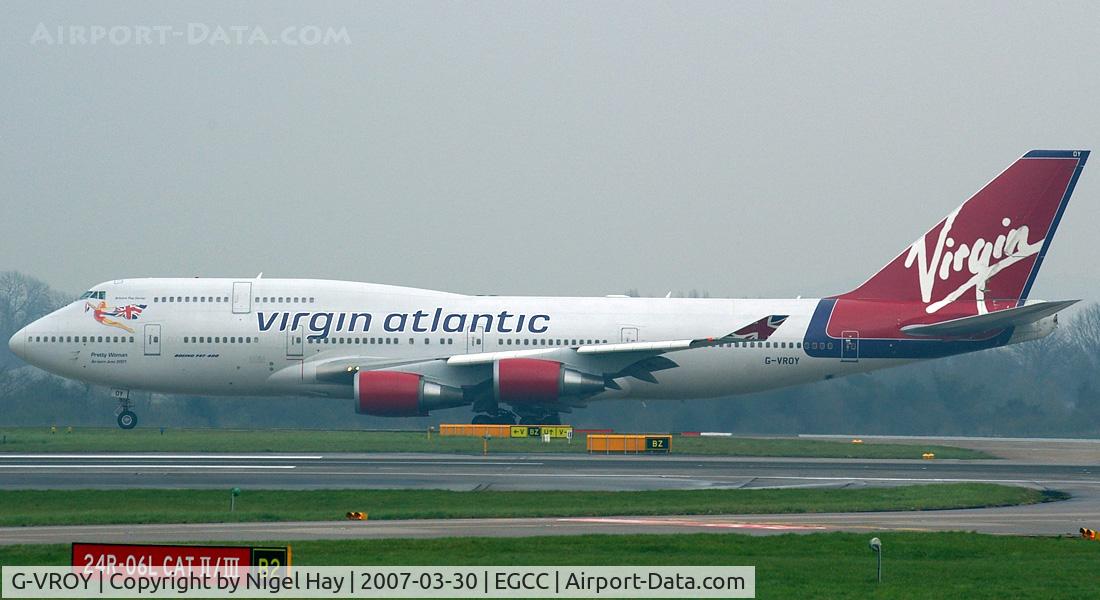 G-VROY, 2001 Boeing 747-443 C/N 32340, Arrival on 05R