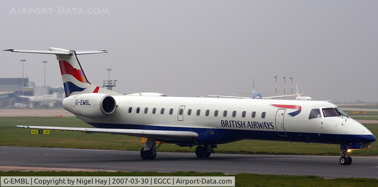 G-EMBL, 1999 Embraer EMB-145EU (ERJ-145EU) C/N 145177, Taxing for departure