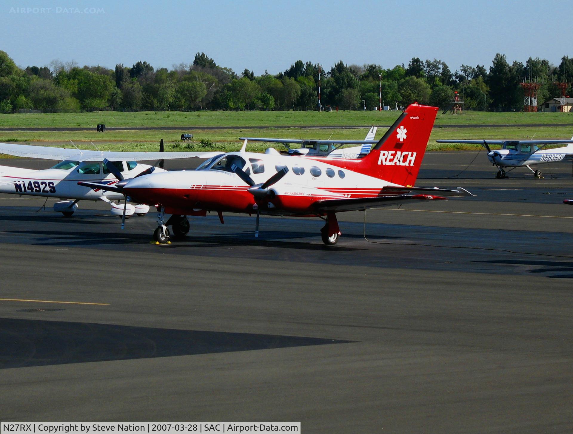 N27RX, 1977 Cessna 421C Golden Eagle C/N 421C0404, REACH 1977 Cessna 421 @ Sacramento Executive Airport, CA