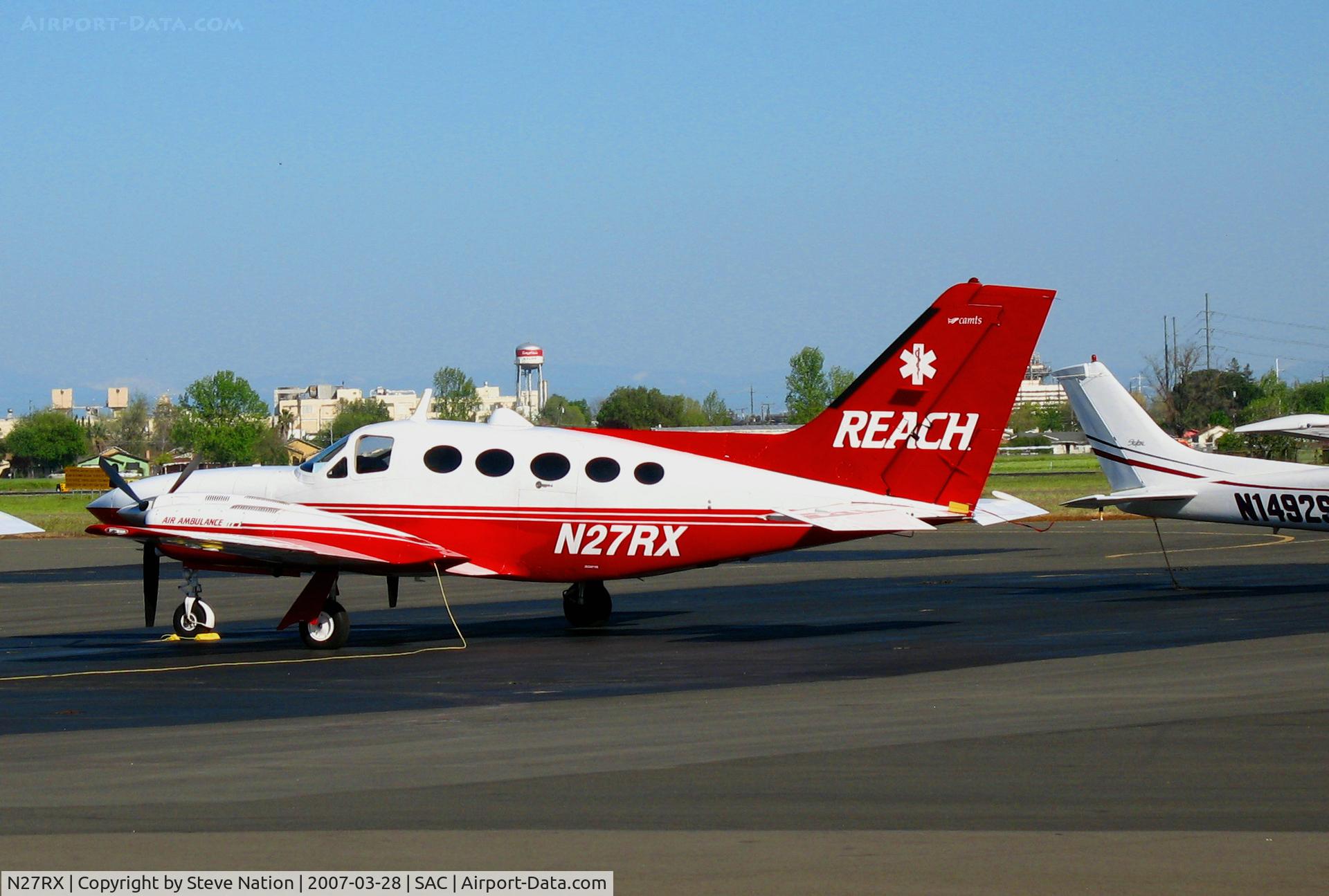 N27RX, 1977 Cessna 421C Golden Eagle C/N 421C0404, REACH 1977 Cessna 421 @ Sacramento Executive Airport, CA