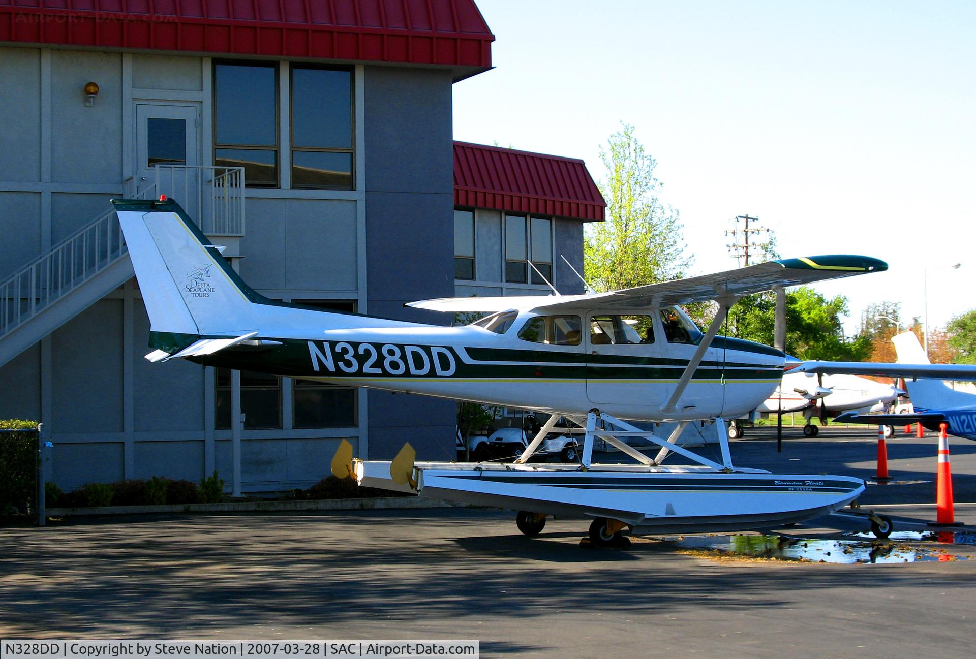 N328DD, 1973 Cessna 172M C/N 17262401, Delta Seaplane Tours 1973 Cessna 172M @ Sacramento Executive Airport, CA