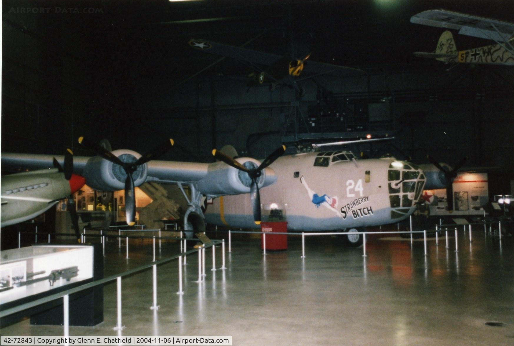 42-72843, 1942 Consolidated B-24D-160-CO Liberator C/N 2413, B-24D combat vet at the National Museum of the U.S. Air Force