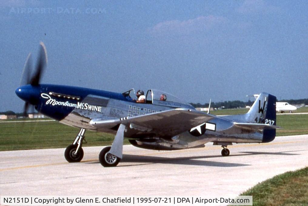 N2151D, 1944 North American F-51D Mustang C/N 122-40196, Arriving for an airshow