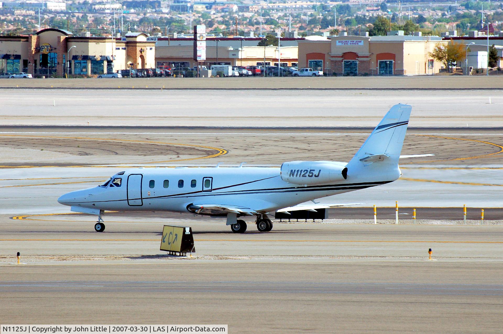 N1125J, 1996 Israel Aircraft Industries 1125 Westwind Astra C/N 078, Taxi to active at McCarran