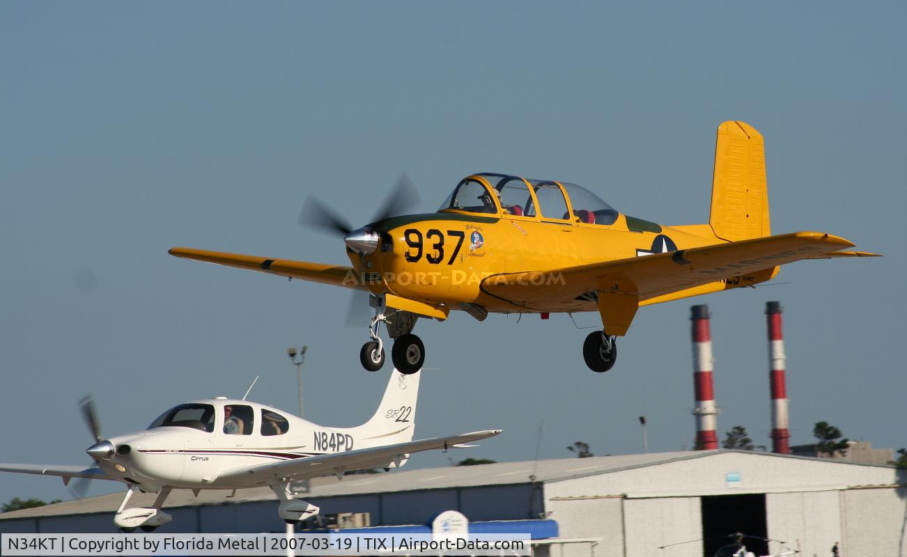 N34KT, 1956 Beech D-45 Mentor C/N BG-271, T-34