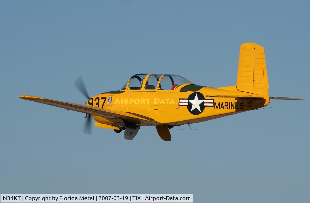 N34KT, 1956 Beech D-45 Mentor C/N BG-271, T-34