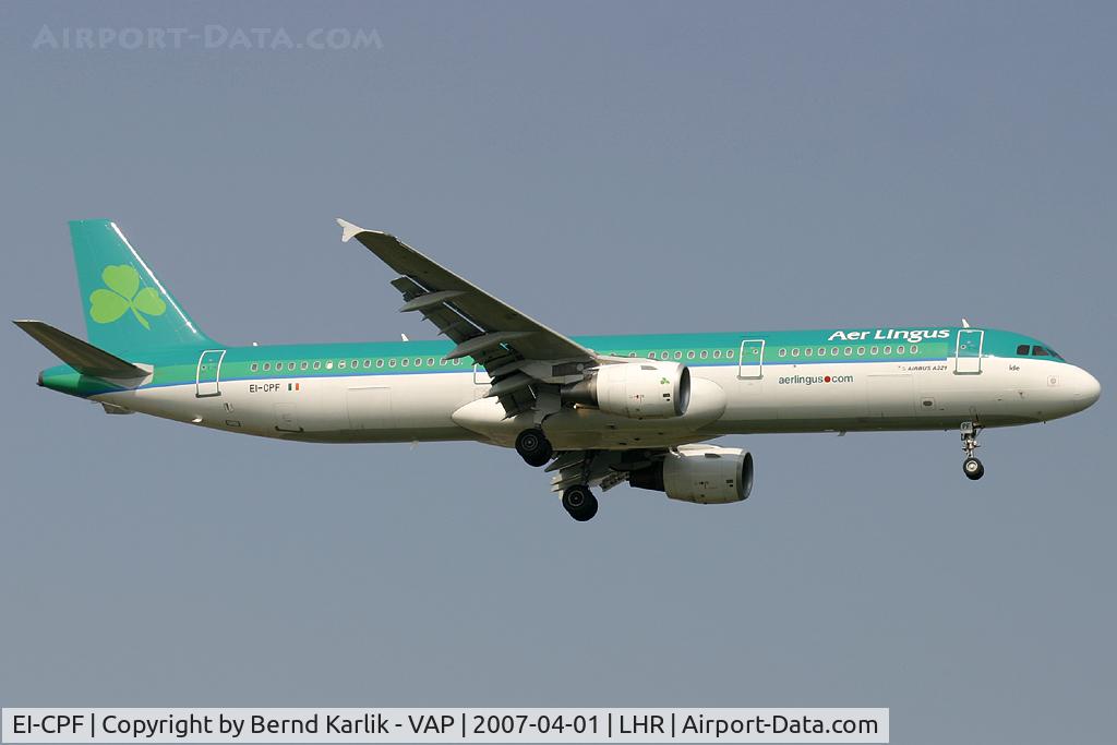 EI-CPF, 1999 Airbus A321-211 C/N 0991, Aer Lingues Airbus A321