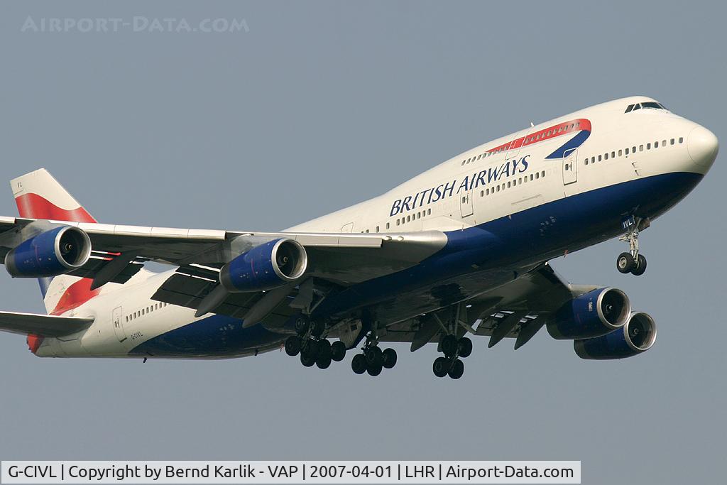 G-CIVL, 1997 Boeing 747-436 C/N 27478, British Airways Boeing 747