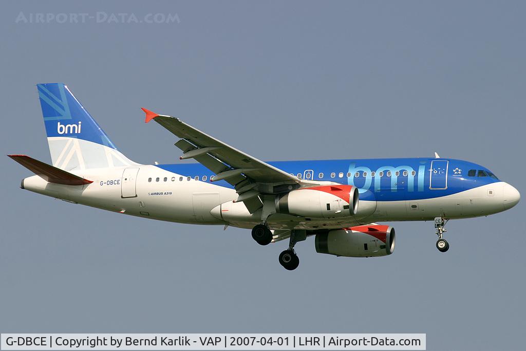 G-DBCE, 2005 Airbus A319-131 C/N 2429, BMI Airbus A319
