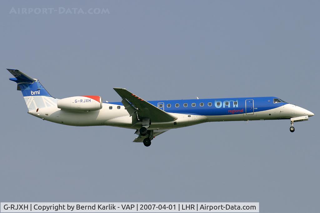 G-RJXH, 2001 Embraer EMB-145EP (ERJ-145EP) C/N 145442, BMI Embraer ERJ 145