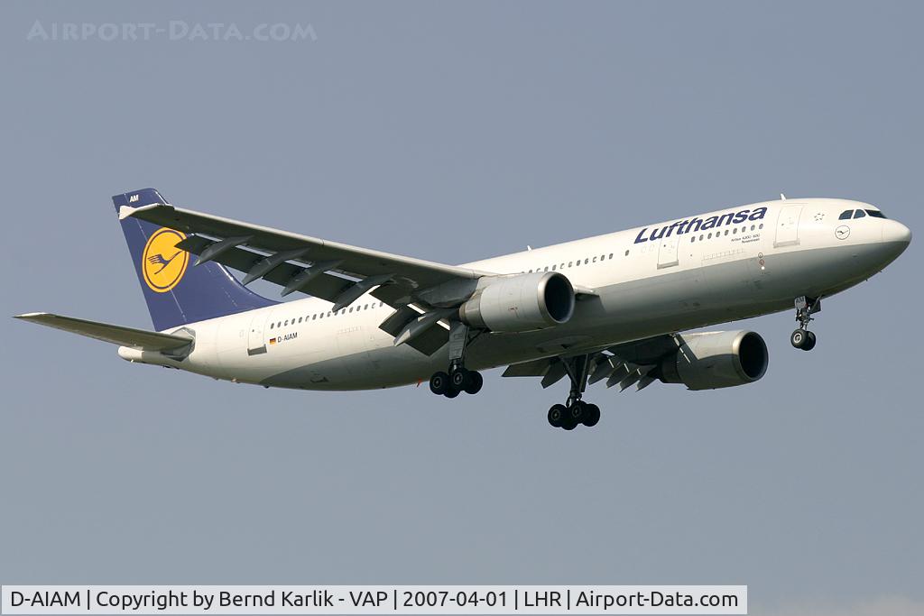 D-AIAM, 1987 Airbus A300B4-603 C/N 408, Lufthansa Airbus A300