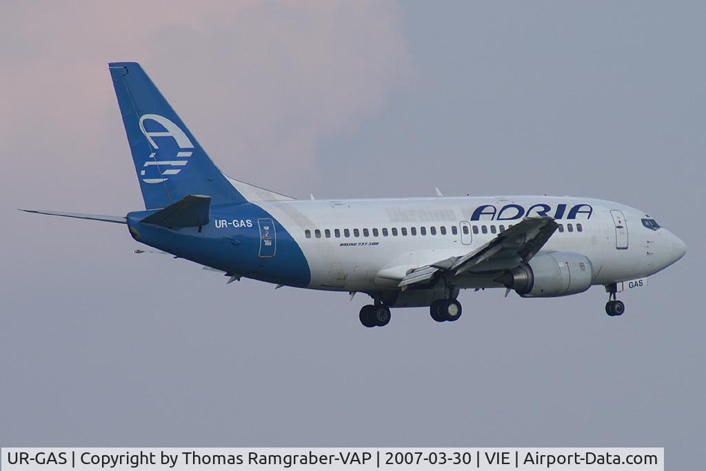 UR-GAS, 1993 Boeing 737-528 C/N 25236, Adria Airways Boeing 737-500