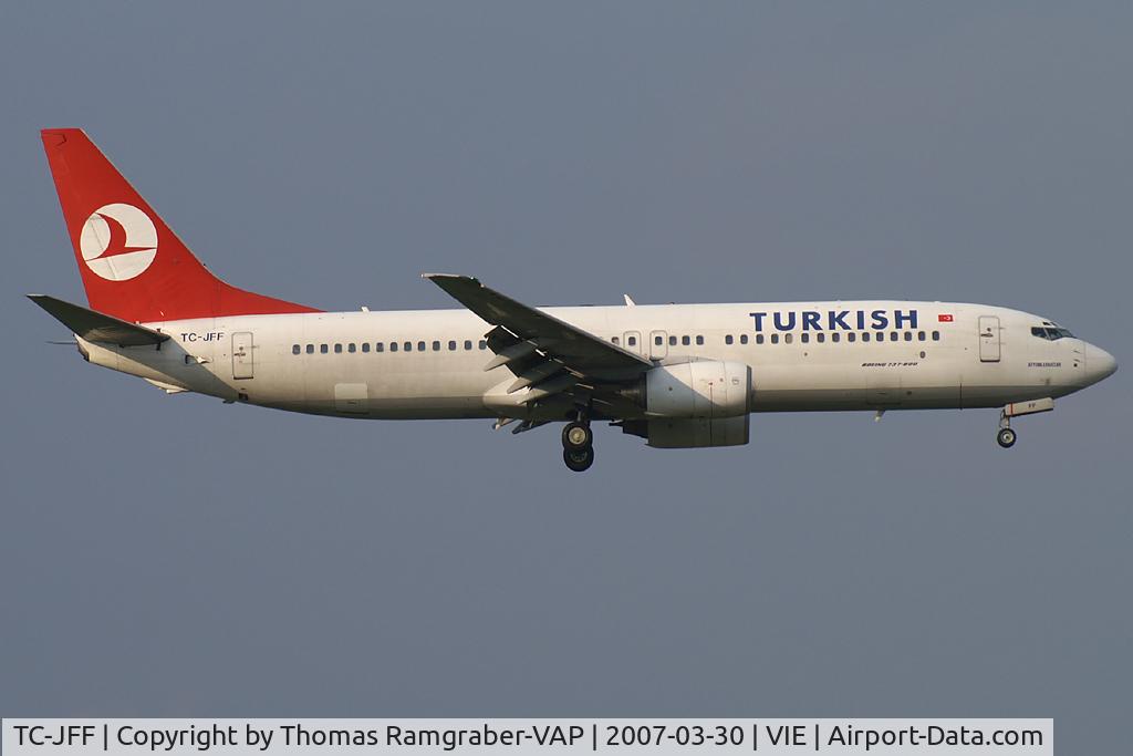 TC-JFF, 1998 Boeing 737-8F2 C/N 29768, Turkish Airlines Boeing 737-800