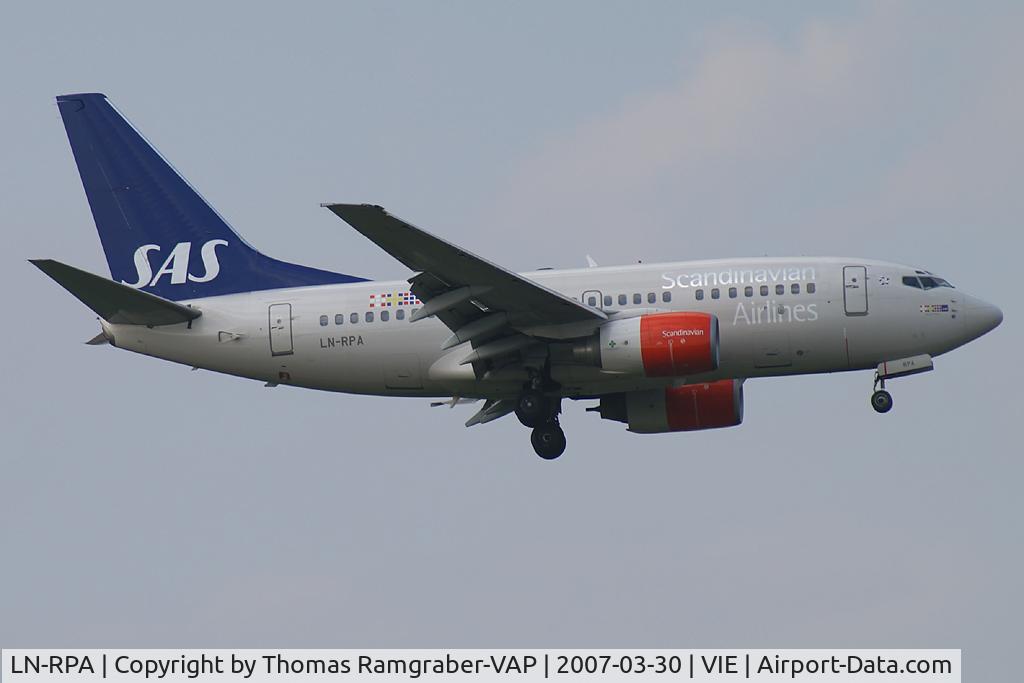 LN-RPA, 1998 Boeing 737-683 C/N 28290, Scandinavian Airlines - SAS Boeing 737-600