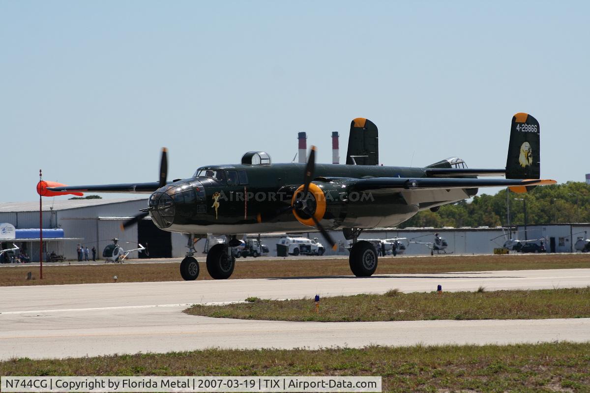 N744CG, 1944 North American B-25N Mitchell C/N 108-32141, B-25