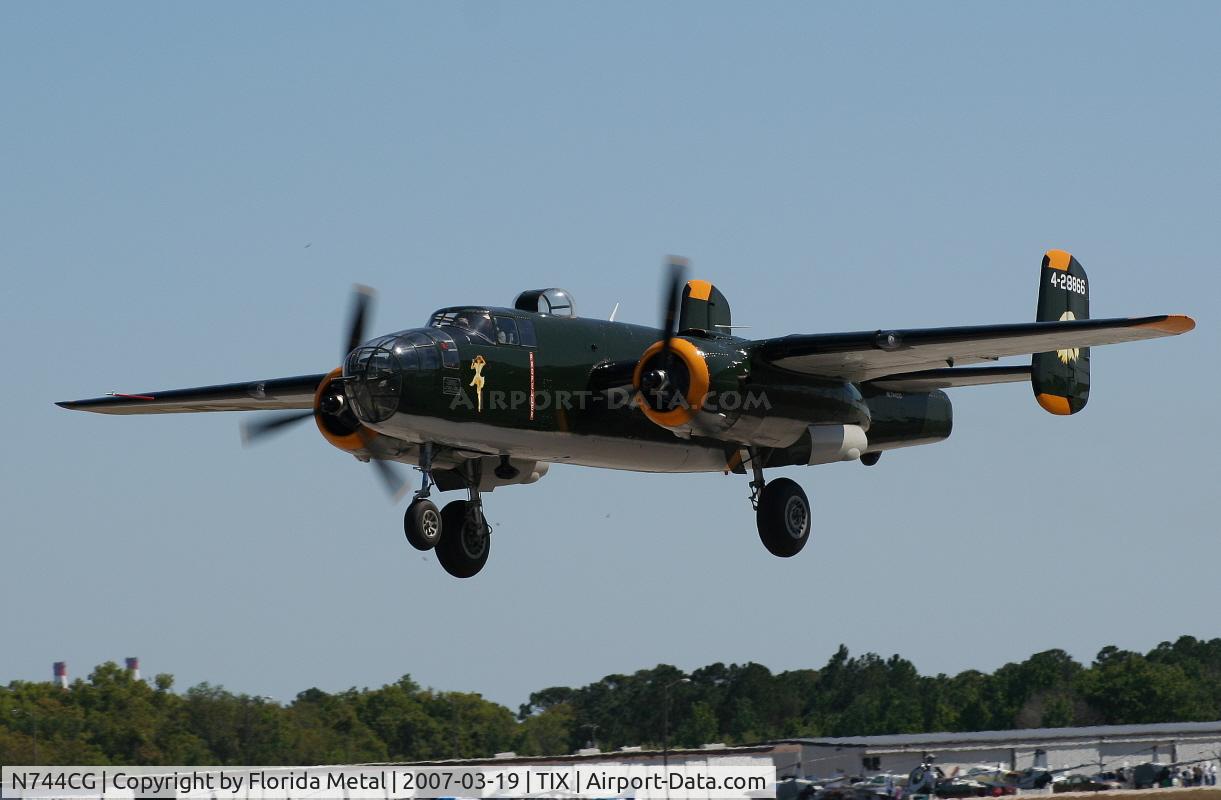 N744CG, 1944 North American B-25N Mitchell C/N 108-32141, B-25