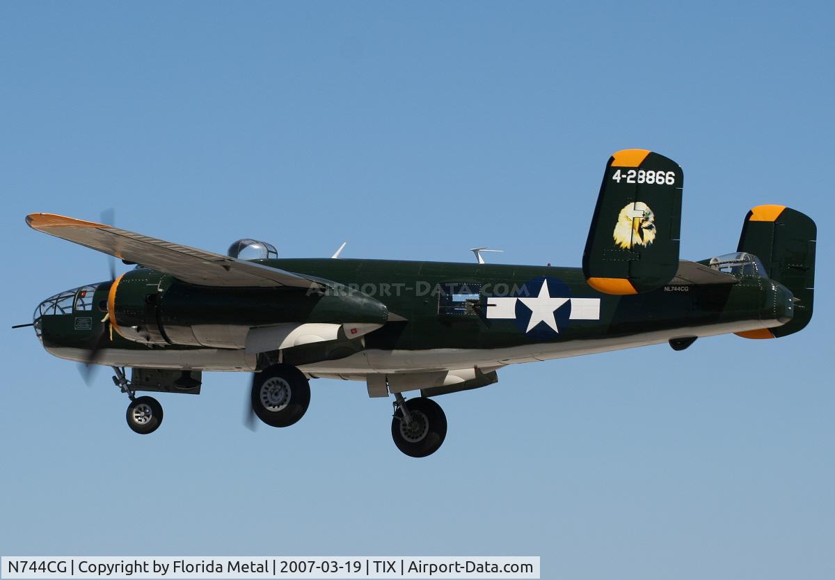 N744CG, 1944 North American B-25N Mitchell C/N 108-32141, B-25