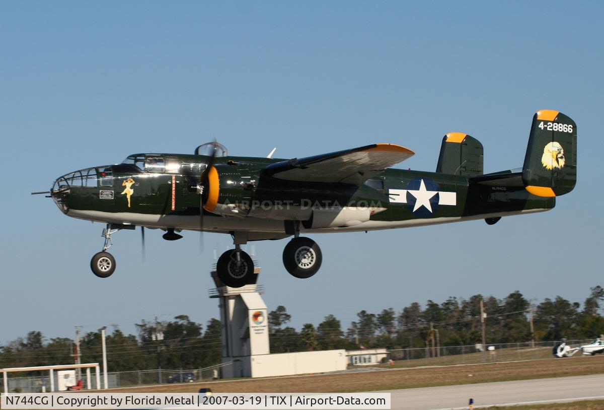 N744CG, 1944 North American B-25N Mitchell C/N 108-32141, B-25