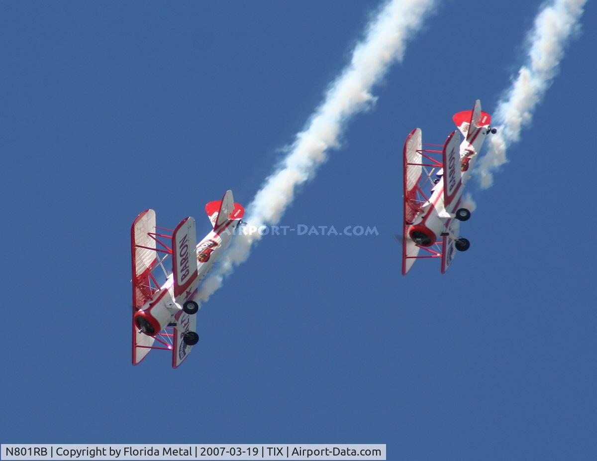 N801RB, 1943 Boeing A75N1 (PT17) C/N 75-4688, Red Baron