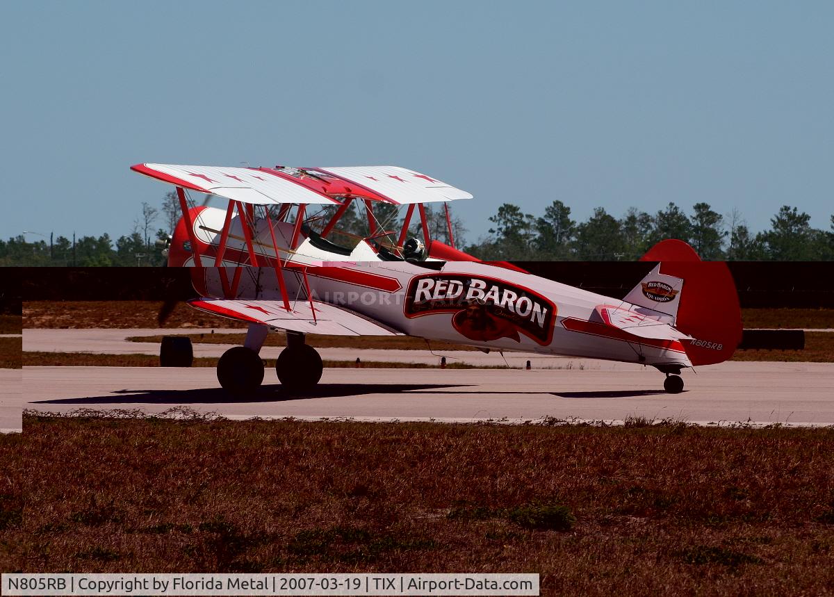 N805RB, 1941 Boeing PT-17/R985 Kaydet (A75N1) C/N 75-2729, A75