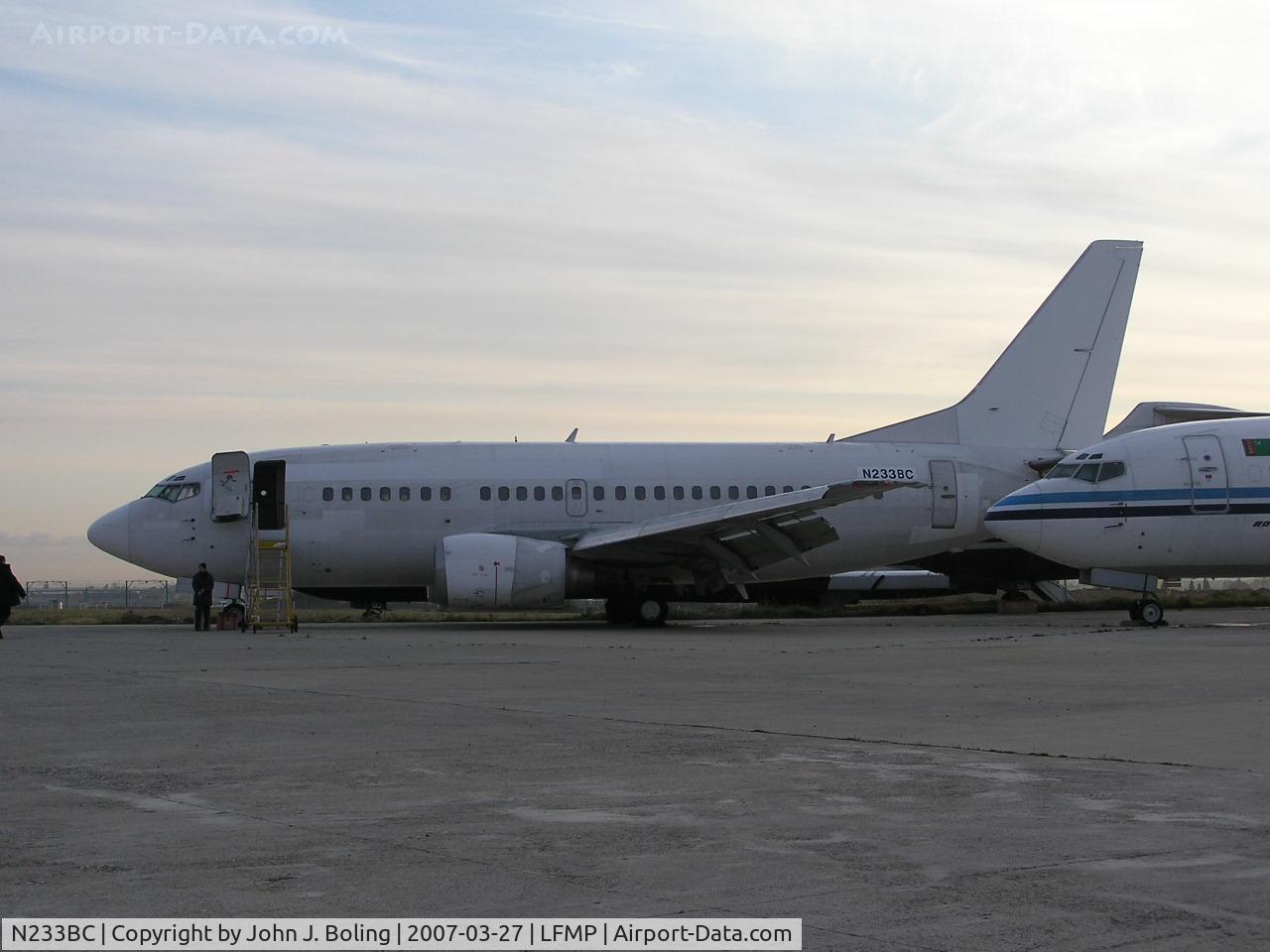 N233BC, 1990 Boeing 737-53A C/N 24788, Boeing 737-53A, MSN 24788, former reg F-GHXM on ramp at Perpignan, France
