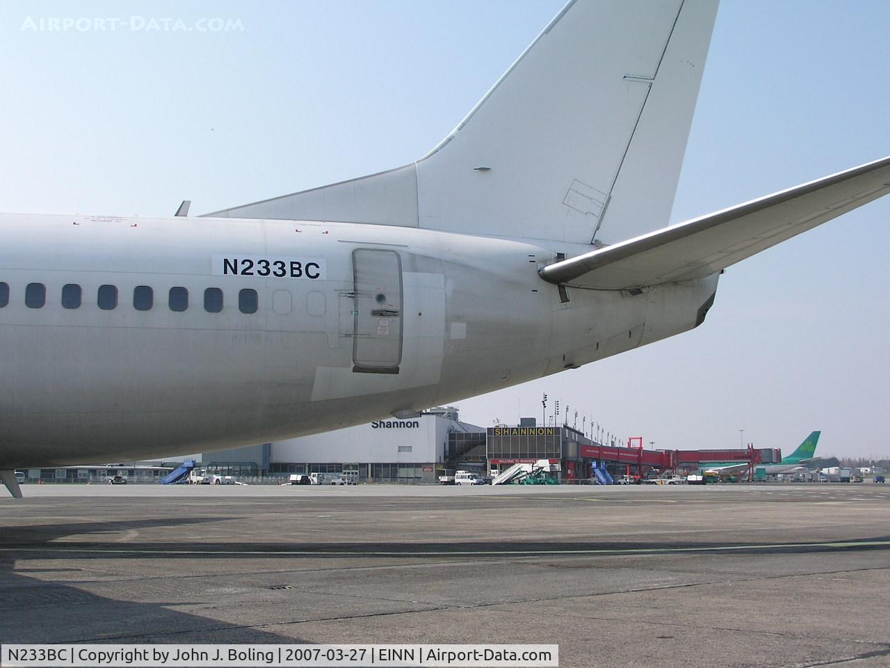 N233BC, 1990 Boeing 737-53A C/N 24788, Overnight at EINN prior to Atlantic ferry