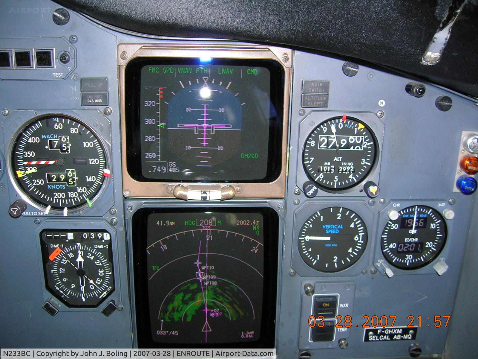 N233BC, 1990 Boeing 737-53A C/N 24788, FO panel Enroute