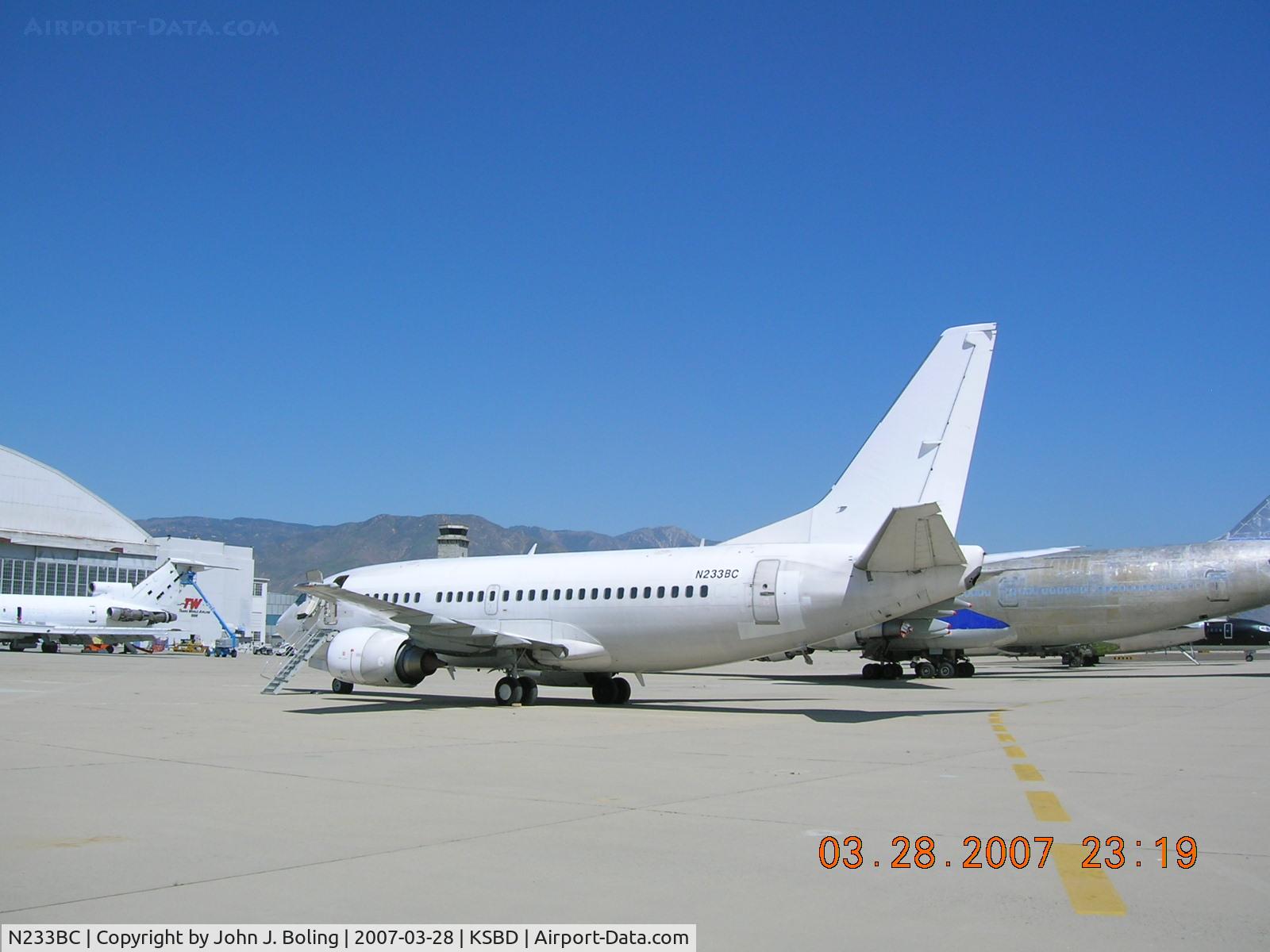 N233BC, 1990 Boeing 737-53A C/N 24788, Delivered to KSBD after ferry from Perpignan, France by John Boling and Bruce Burns