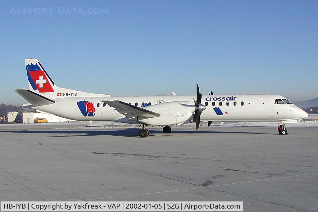 HB-IYB, 1998 Saab 2000 C/N 2000-057, Tyrolean Airways Dash 8-400