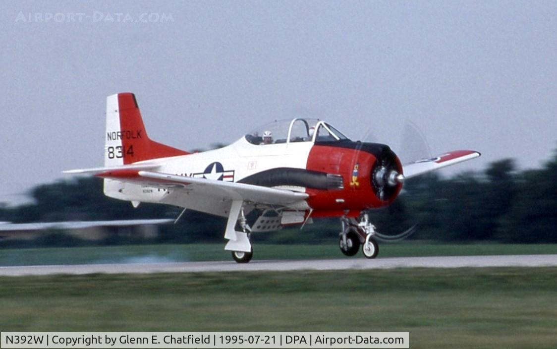 N392W, North American T-28B Trojan C/N 200-385 (138314), Arriving for an airshow