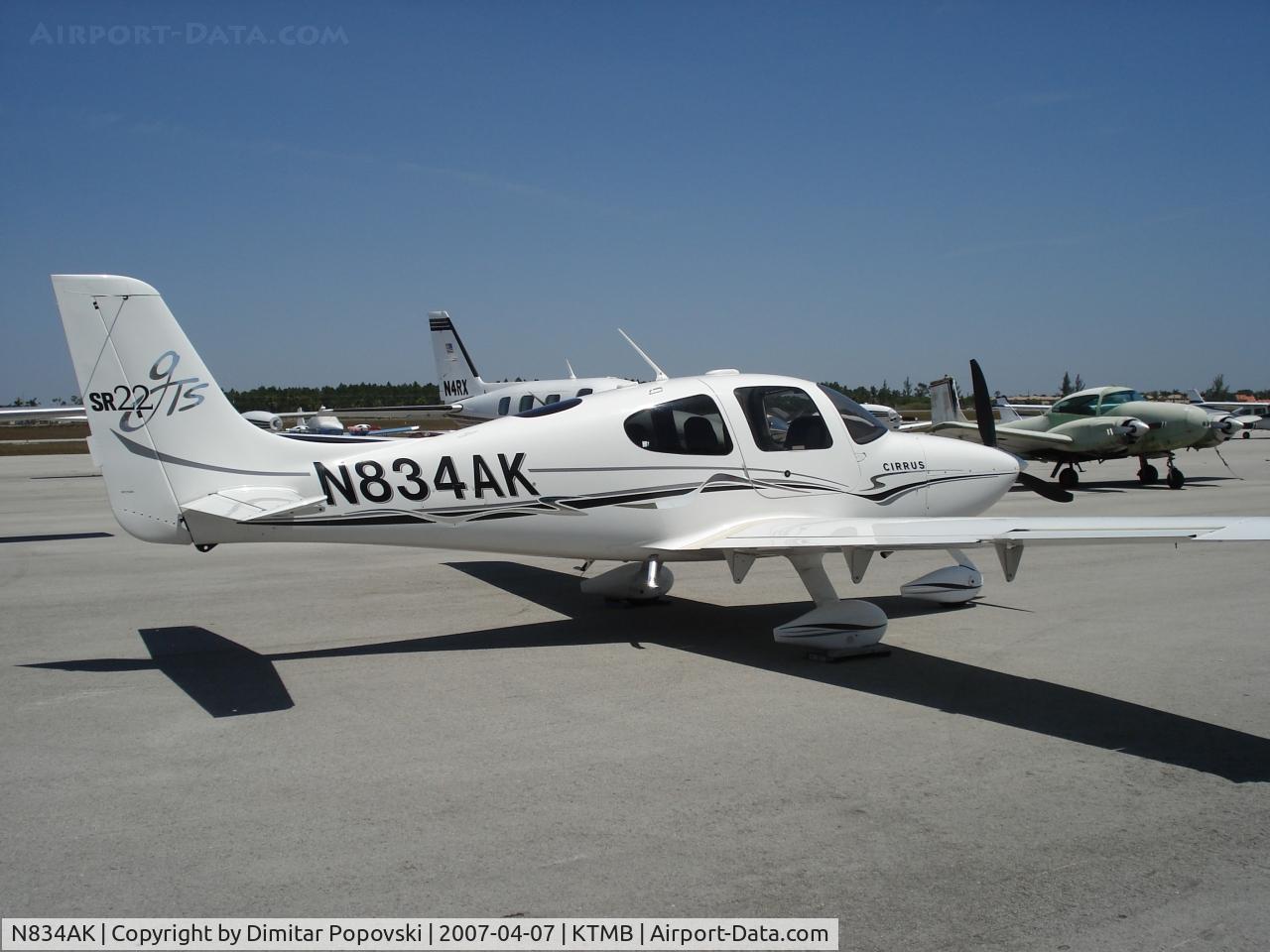 N834AK, 2005 Cirrus SR22 C/N 1288, Tamiami Airport