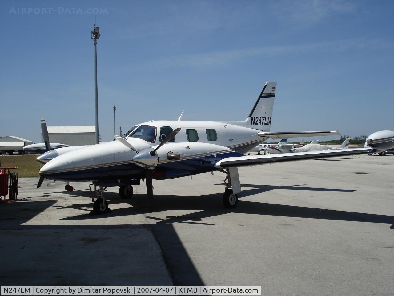 N247LM, 1981 Piper PA-31T1 C/N 31T-8104043, Tamiami Airport