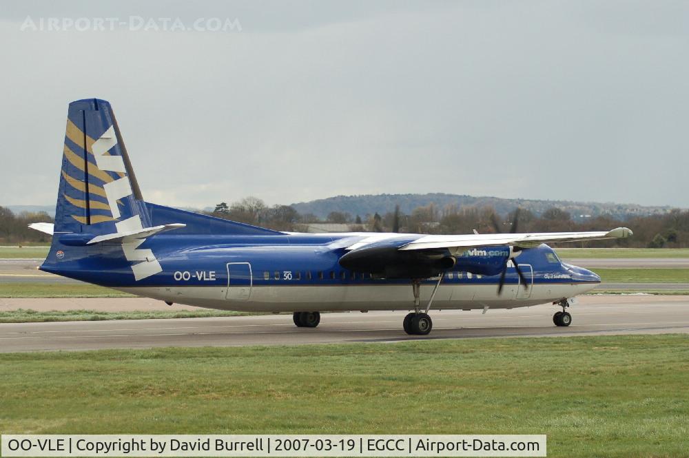 OO-VLE, 1988 Fokker 50 C/N 20132, VLM Airlines - Taxiing
