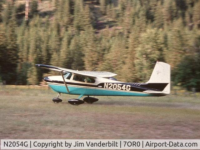 N2054G, 1958 Cessna 182A Skylane C/N 51354, Flying out of Minam Lodge near Cove, Oregon.