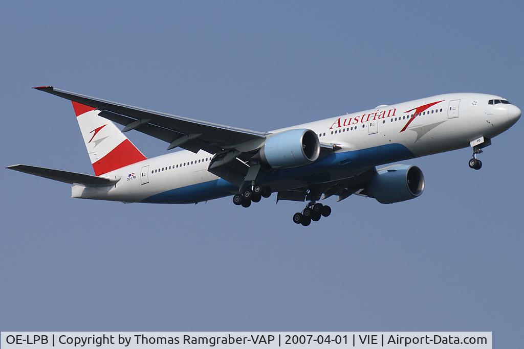 OE-LPB, 1998 Boeing 777-2Z9/ER C/N 28699, Austrian Airlines Boeing 777-200