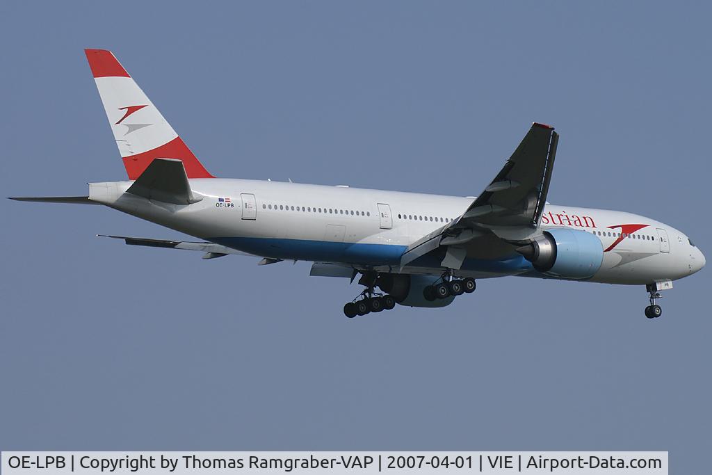 OE-LPB, 1998 Boeing 777-2Z9/ER C/N 28699, Austrian Airlines Boeing 777-200
