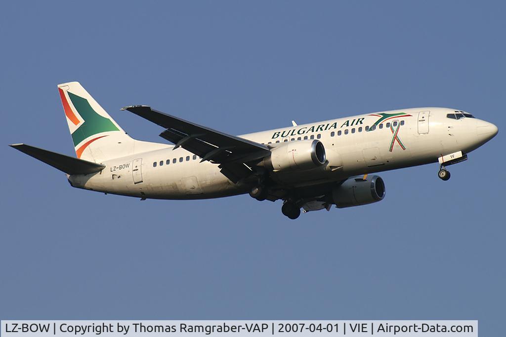 LZ-BOW, 1987 Boeing 737-330 C/N 23834, Bulgaria Air Boeing 737-300