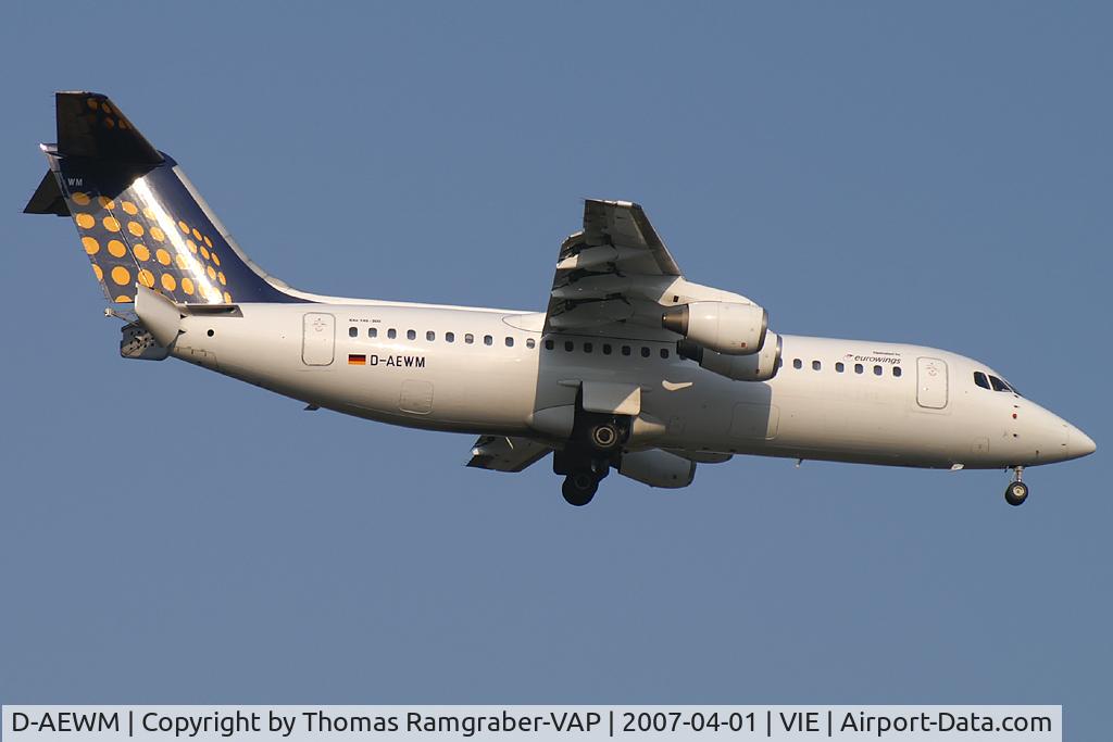 D-AEWM, 1989 British Aerospace BAe.146-300 C/N E3125, Eurowings BAe 146