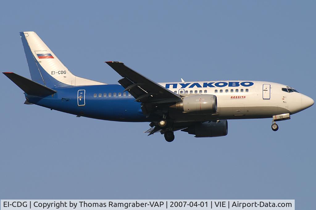 EI-CDG, 1992 Boeing 737-548 C/N 25738, Pulkovo Airlines Boeing 737-500