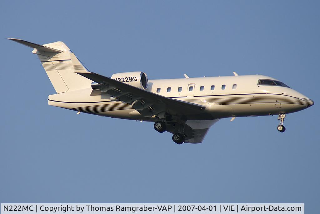 N222MC, 1996 Canadair Challenger 604 (CL-600-2B16) C/N 5329, Flight Management Inc. Canadair CL600 Challenger