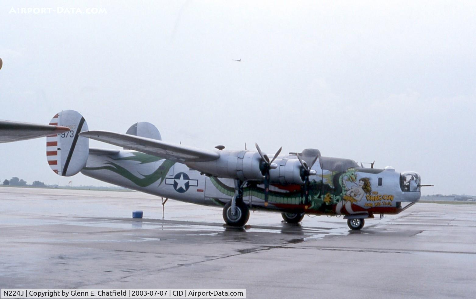 N224J, 1944 Consolidated B-24J-85-CF Liberator C/N 1347 (44-44052), Early morning, other side now Dragon and His Tail