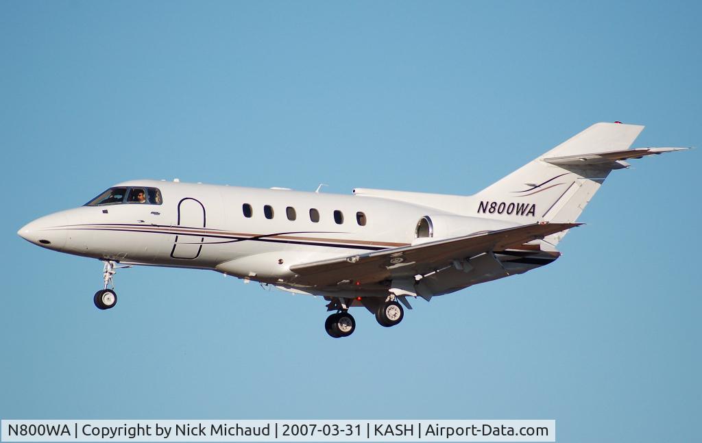 N800WA, 1988 British Aerospace BAe.125 Series 800A C/N 258121, Nice ride!