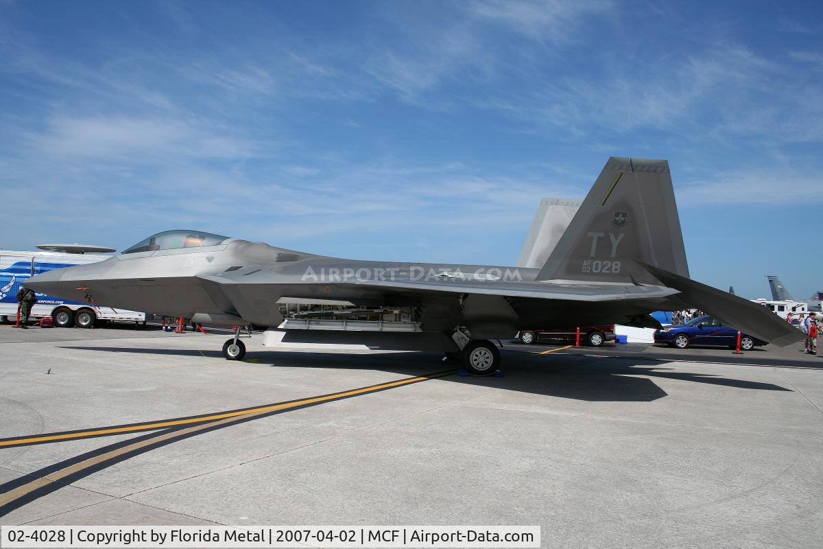 02-4028, 2002 Lockheed Martin F/A-22A Raptor C/N 4028, F-22