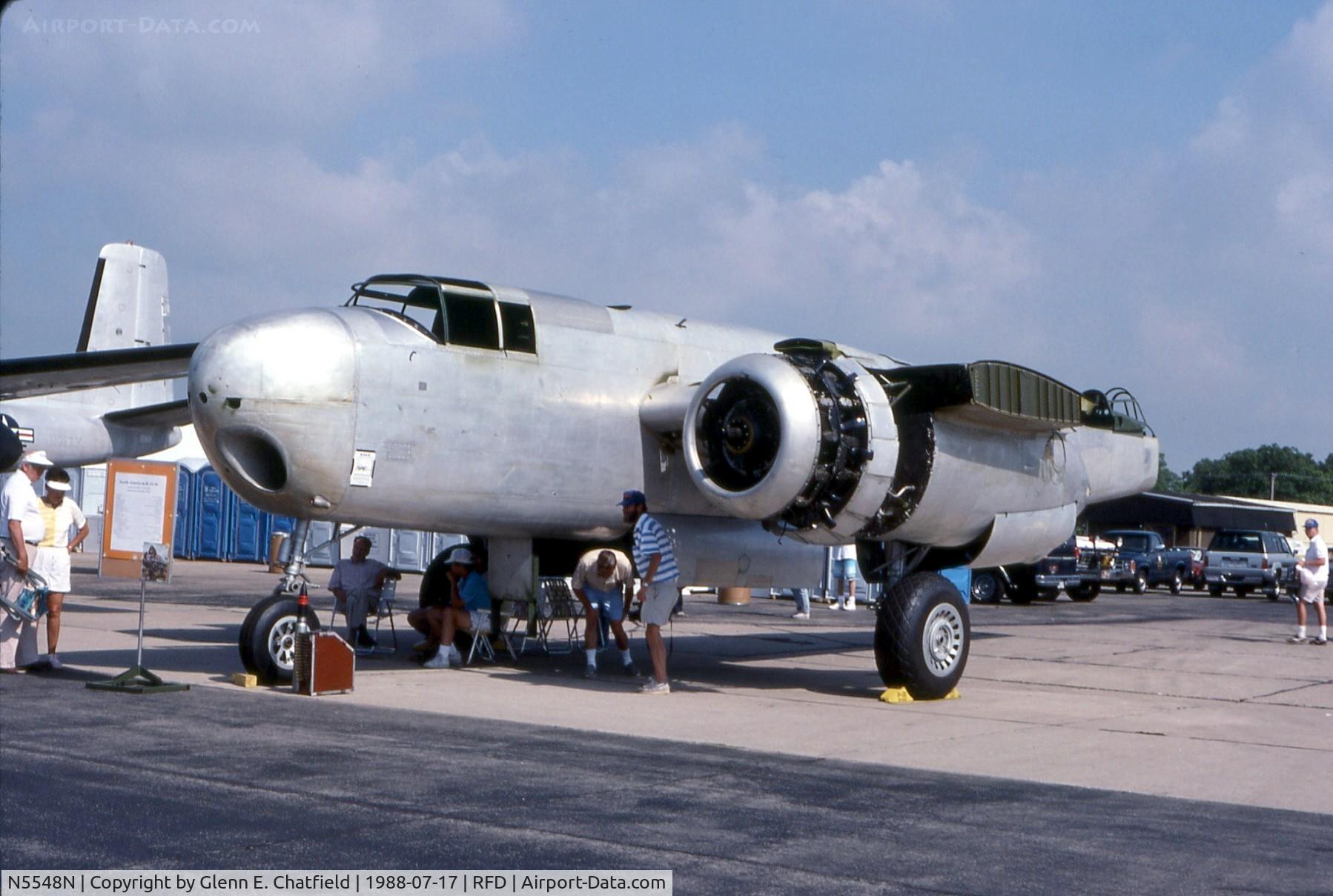 N5548N, 1943 North American B-25H Mitchell C/N 98-21107, Undergoing restoration
