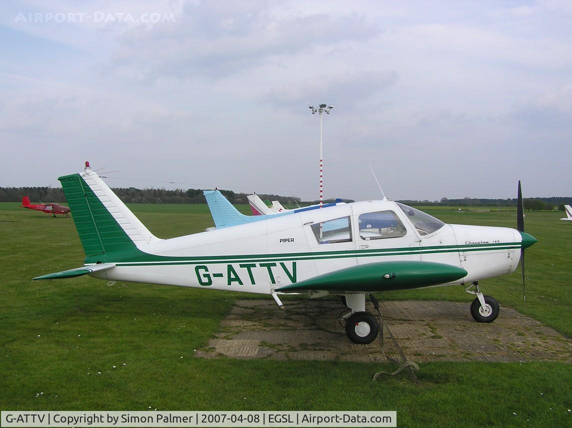 G-ATTV, 1966 Piper PA-28-140 Cherokee C/N 28-21991, Cherokee at Andrewsfield
