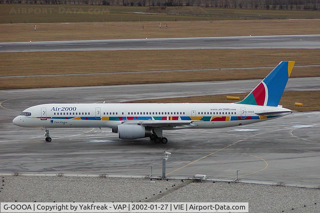G-OOOA, 1987 Boeing 757-28A C/N 23767, Air 2000 Boeing 757-200