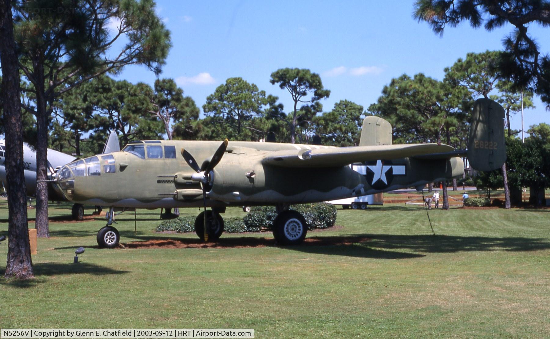 N5256V, 1943 North American TB-25N Mitchell C/N 4328222, B-25J 43-28222 at Hurlburt Field Air Park, FL