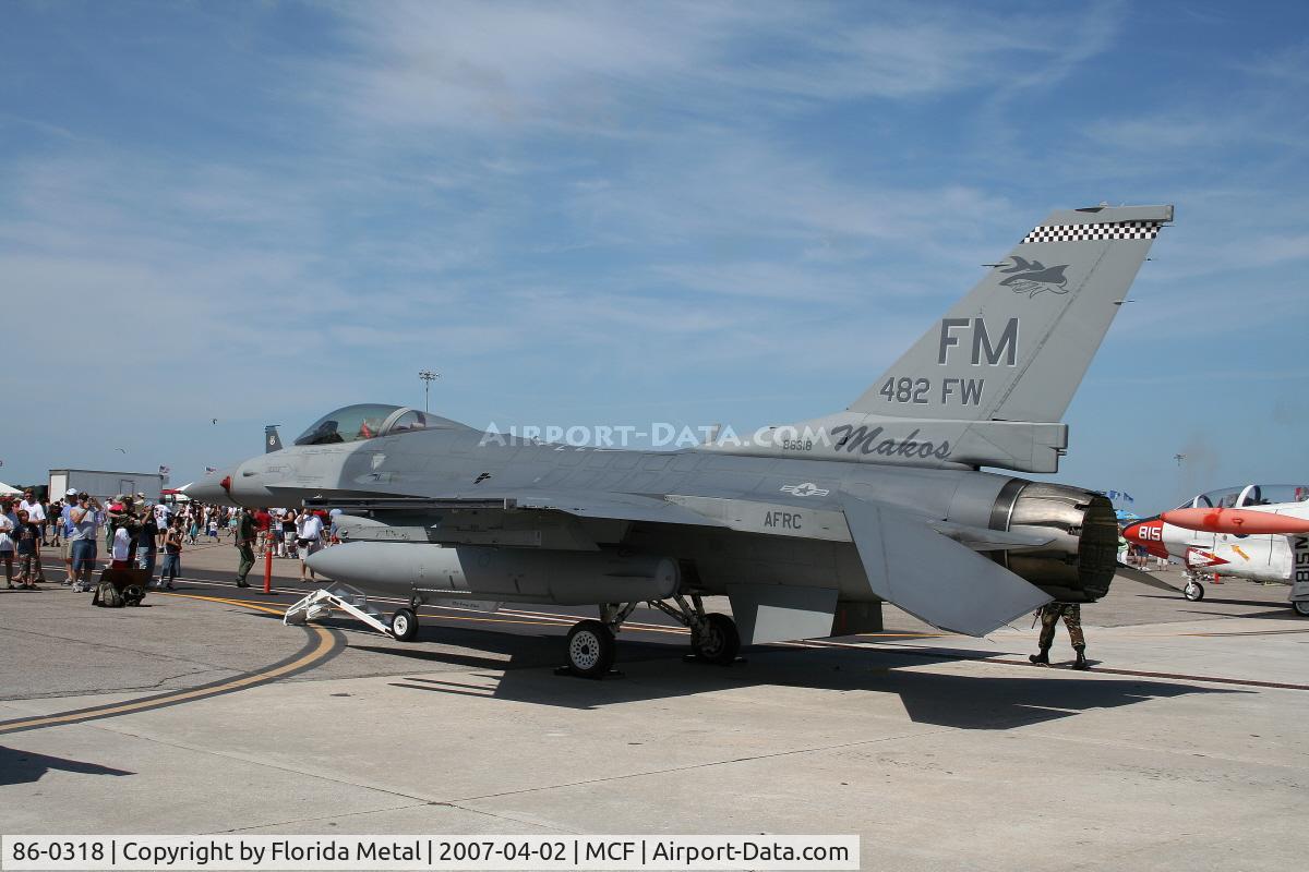 86-0318, 1986 General Dynamics F-16C Fighting Falcon C/N 5C-424, F-16