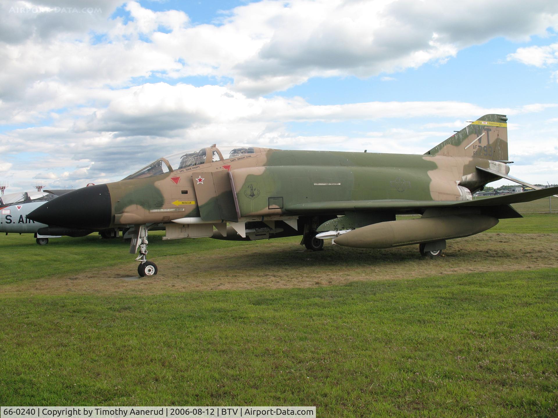 66-0240, 1966 McDonnell F-4D-29-MC Phantom II C/N 1899, Vermont ANG, McDonnell-Douglas F-4D (Phantom II)